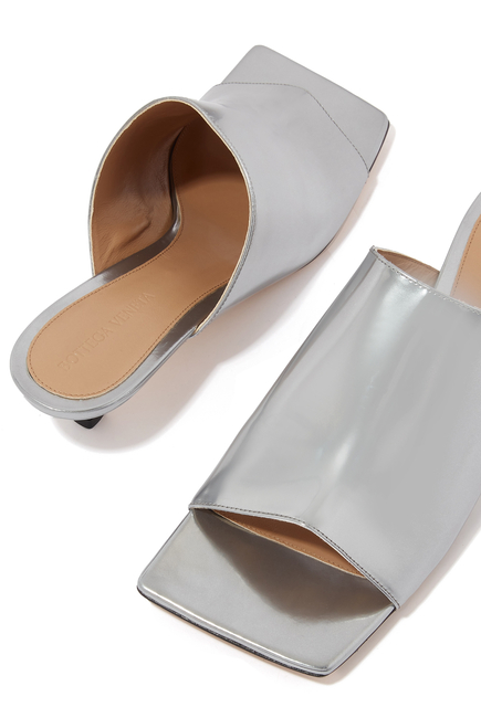 Stretch 40 Laminated Leather Mules